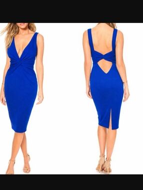 Katie May👗ZaZa Plunge Midi Dress - Final Sale